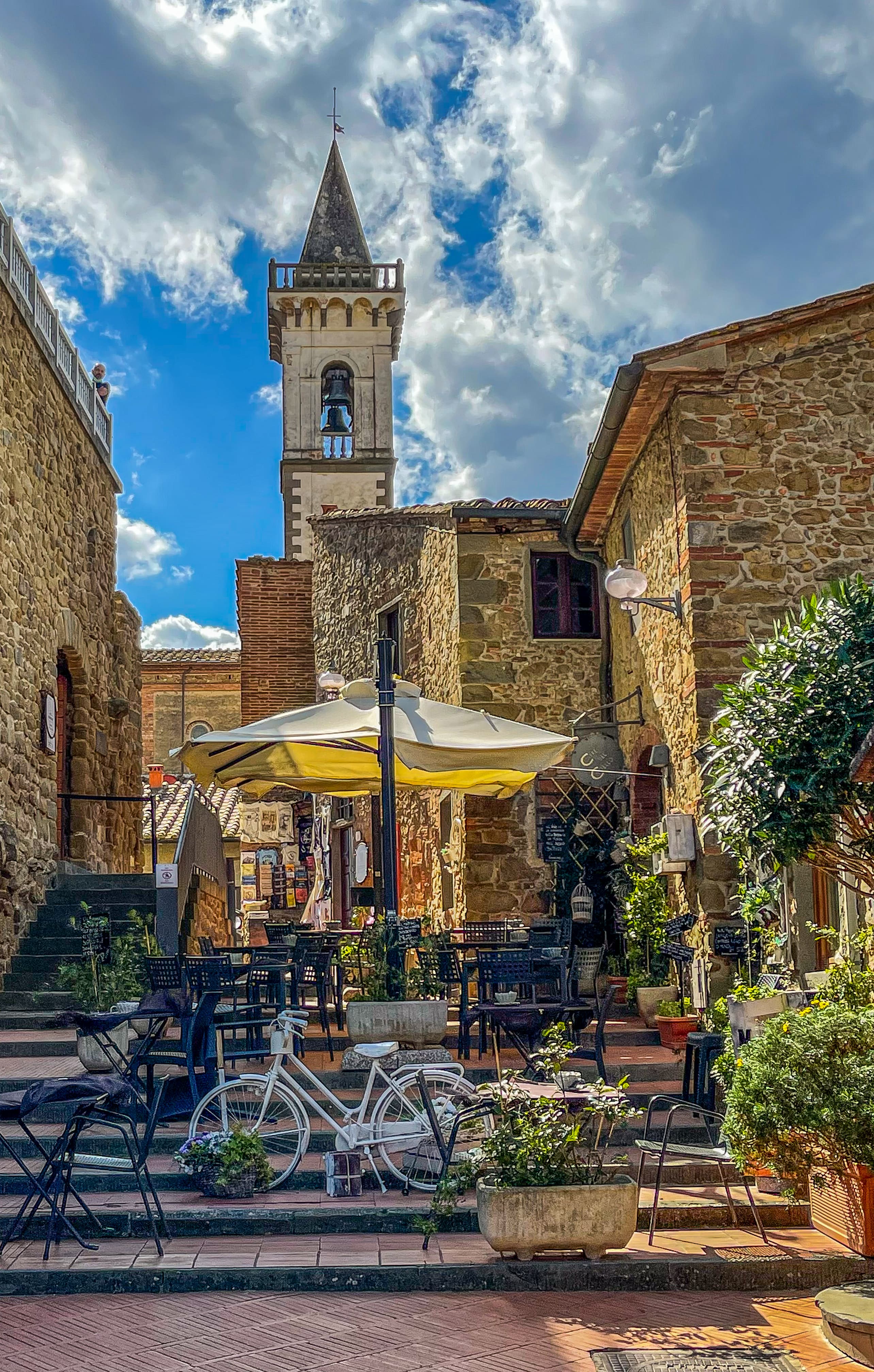 Hillside village in Tuscany